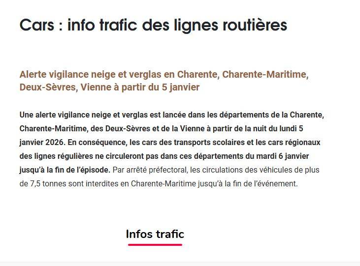 Alerte info trafic